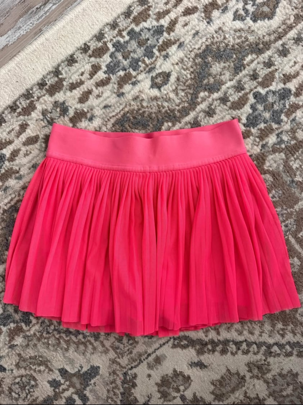 lululemon athletica Hot Pink Pleated Mini Skirt